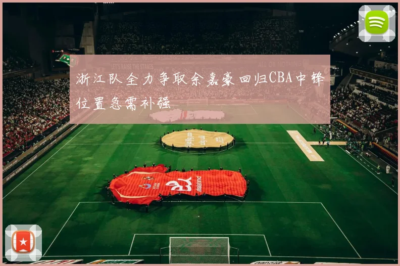 浙江队全力争取余嘉豪回归CBA中锋位置急需补强